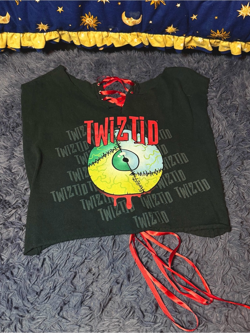 Twiztid Handmade Corset T Shirt Top No Tag